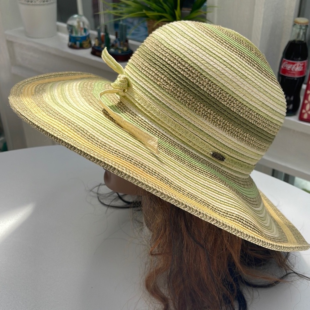 Scala Wide Rim Paper Hat - Picture 3 of 14